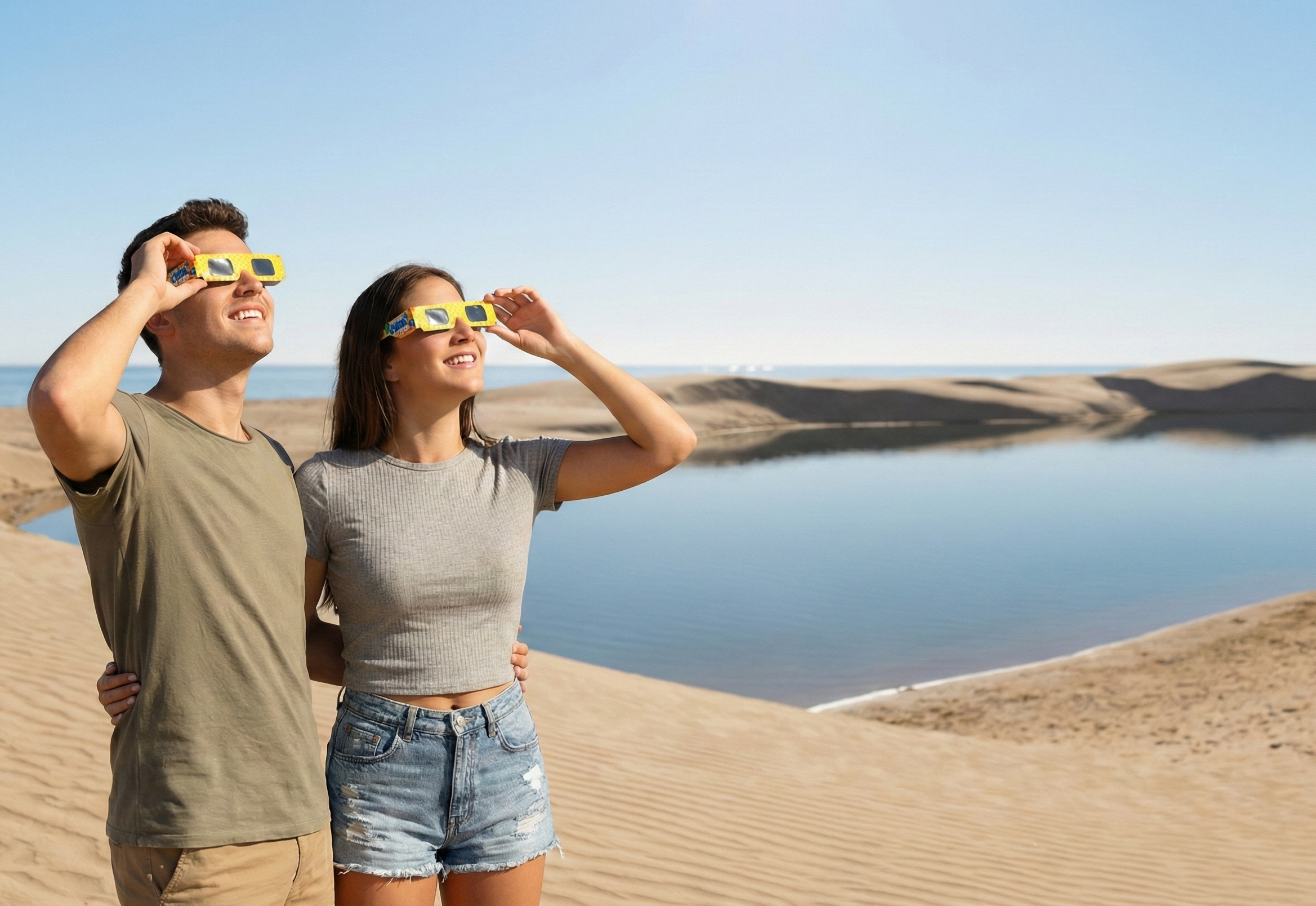 Gafas eclipse solar personalizadas - Pareja